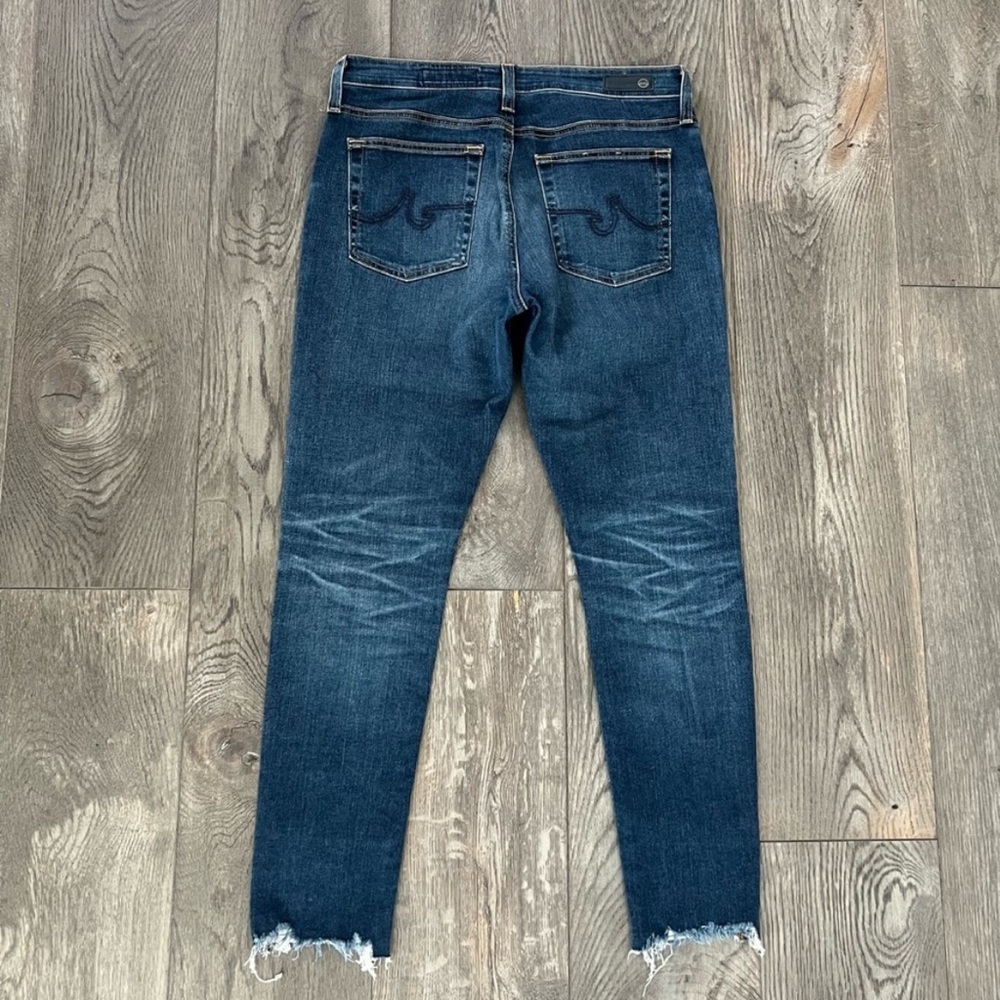 AG Adriano Goldschmied The Farrah Blue High Rise Skinny Ankle Jeans NEW - Picture 3 of 6